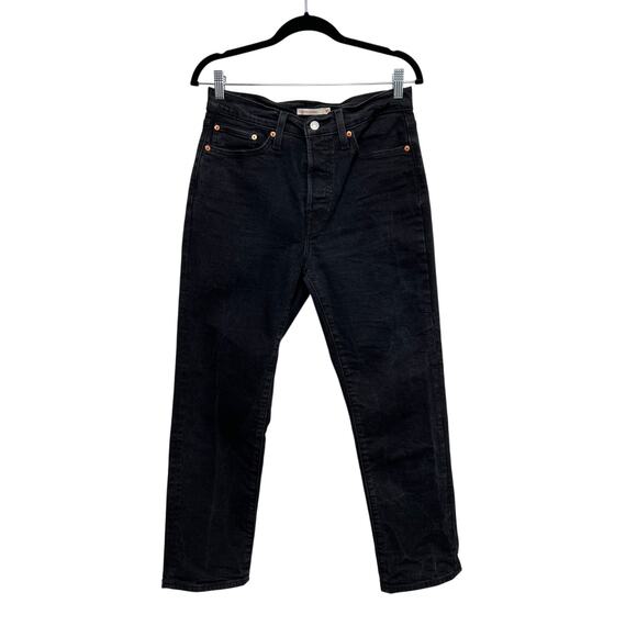 Levi's Wedgie Straight Jeans Black 30 - Picture 1 of 7